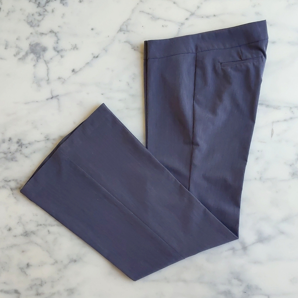 Xi Grey Stretchable Flare Leg Dress Pant.